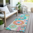 thumbnail image 6 of Addison Rugs Chantille Indoor/Outdoor Transitional Kaleidoscope White Washable Runner Rug, 2'3" x 7'6", 6 of 6