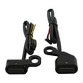 thumbnail image 3 of LOVIVER Aluminum Motorcycle Turn Indicator Running Light for Softails Dynas Black Smoke, 3 of 8