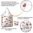 thumbnail image 4 of 5 Pack Foldable Shopping Bag,Red Christmas Truck Pattern Reusable Grocery Bags with Pockets,Large Reusable Tote Bags with Handles Waterproof & Lightweight, 4 of 6