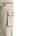 thumbnail image 4 of Aezemi Men Lightweight Cargo Jogger Pants with Zipper Pockets Elastic Waist Casual Hiking Running Workout Long Pants Outdoor Pull on Fashion Fall Spring Trousers L, 4 of 5