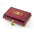 thumbnail image 1 of Radiant 18 Note Red Wine Violin Inlay Musical Jewelry Box - Somewhere Over the Rainbow, 1 of 2