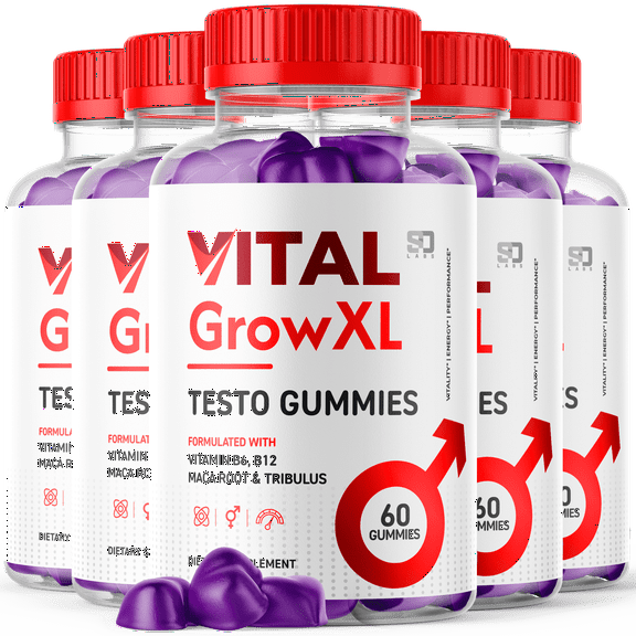 Vital Grow XL Gummies for Men Advanced Vital Grow Testo Gummies Vitamin Supplement 300 Gummies