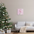 thumbnail image 2 of Lit Holidays Sassy Festive Flamingo Pink Polka Dots Animals & Insects Graphic Art Gallery-Wrapped Canvas Print Wall Art, 2 of 5