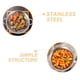 thumbnail image 5 of Olla de cocina de metal portátil Wok de acero inoxidable con asas dobles, 5 of 5