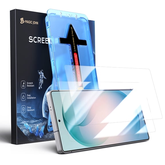 MAGIC JOHN 2 Pack Screen Protector for Samsung Galaxy S26 Ultra Corning Tempered Glass Screen Saver Ease of Installation