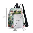 thumbnail image 3 of FORMRS Women's Travel Backpack Purse Anti-Theft Hidden Pockets Casual Shoulder Bag, Window Plants, 3 of 7
