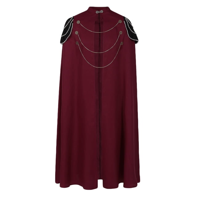 Birdeem Cape Homme Patchwork Décontractée Fête Rétro Gothique Longue Cape Scène Taille Unique Tenue