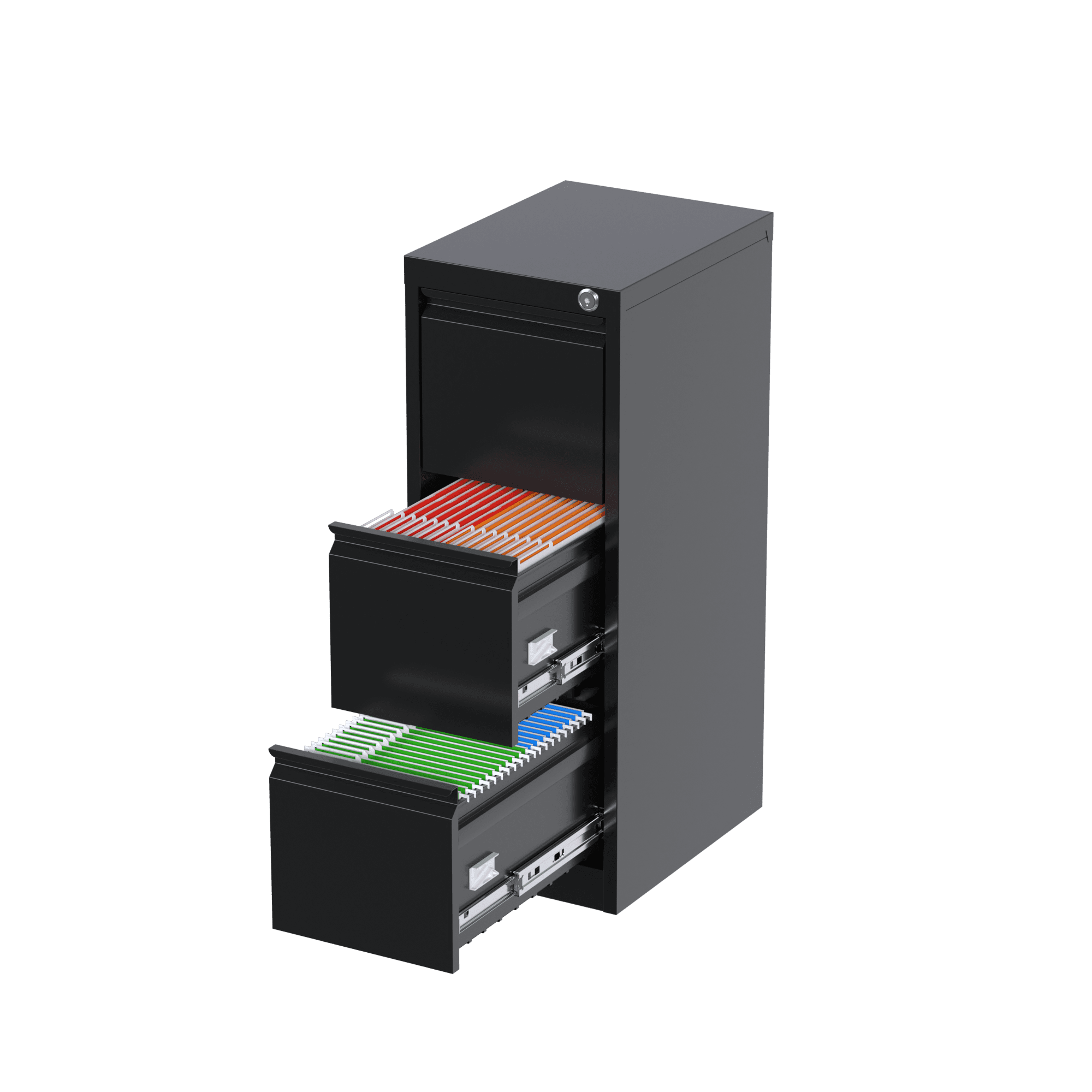 GangMei 3 Drawer File Office Filing with Lock/Drawer
