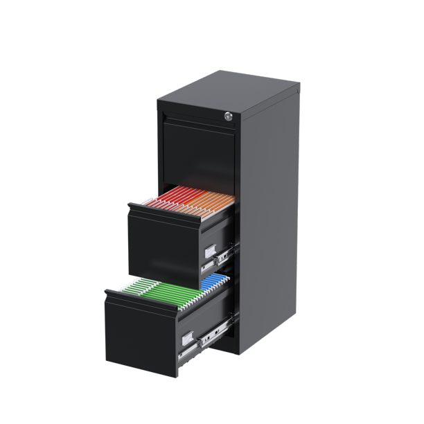 SUPEER 3 Drawer File Office Filing with Lock/Drawer