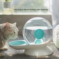 thumbnail image 3 of Automatic Pet Water Fountain Feeder Drinking Transparent Plastic Dispensing Device Dispenser Washable Feeding Dust-proof Drinker Bowl Container Large Capacity Pink, 3 of 9