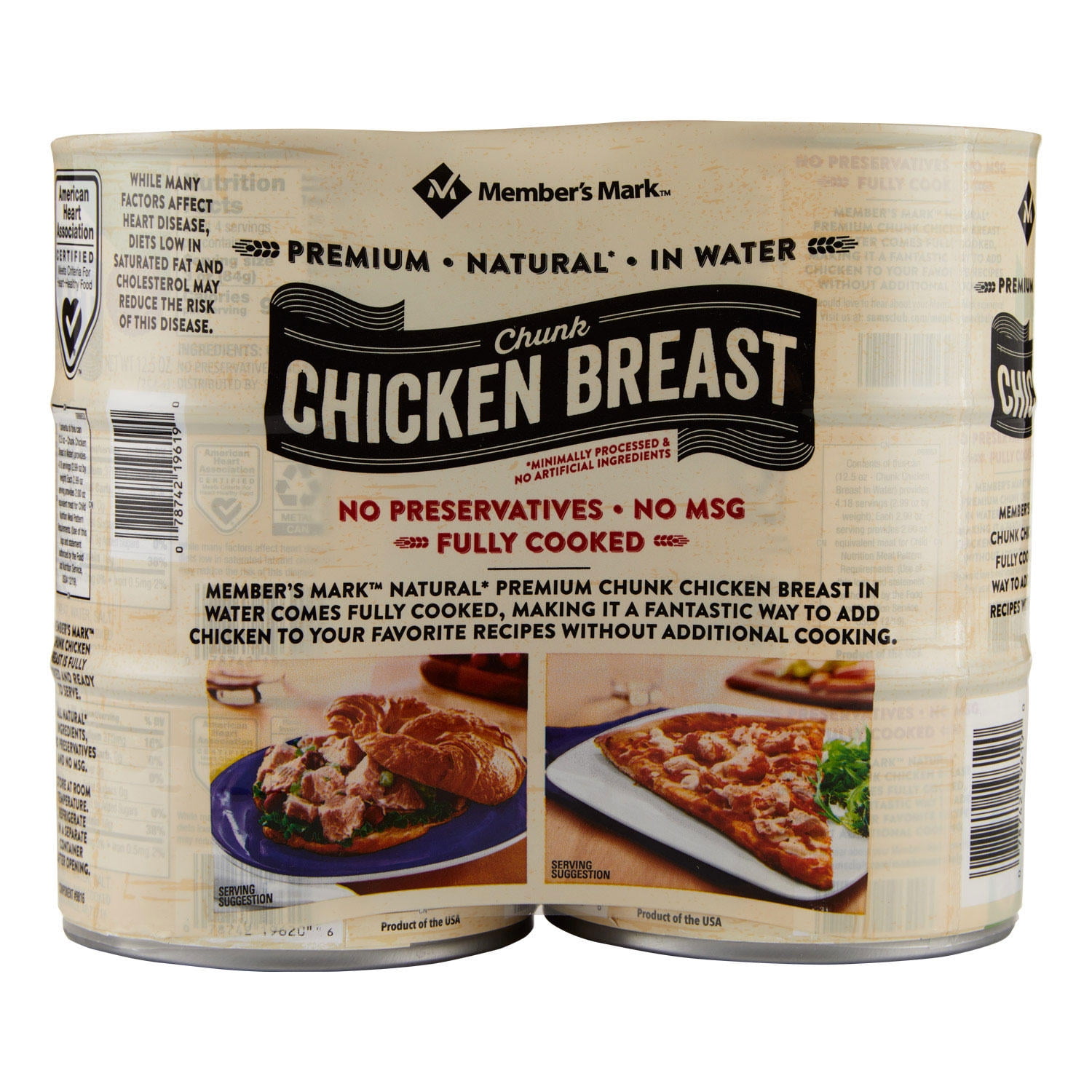 m*a様 BUMP OF CHICKEN｜MA-1 M.M Premium Chunk Chicken Breast (12.5 oz., 6 ct.) - Walmart.com