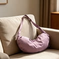 thumbnail image 6 of Women's Nylon Crescent Crossbody Bag, Pleated Tassel Design, Large Capacity Casual Shoulder Bag For Daily Work & Commute, 1 Pack, 6 of 7