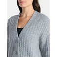 thumbnail image 4 of Time and Tru Women's Sequin Cardigan Sweater, Midweight, Sizes XS-XXXL, 4 of 5