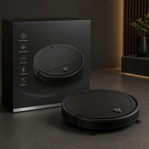 4KPA Compact Robotic Vacuum - Simple, Powerful, Smart Cleaning Modes for Effortless Home Cleaning!