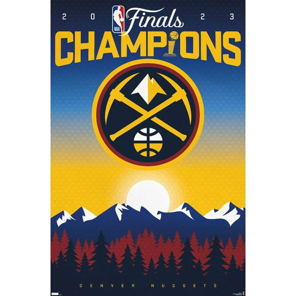 NBA Denver Nuggets - 2023 NBA Finals Team Logo Wall Poster, 22.375" x 34"