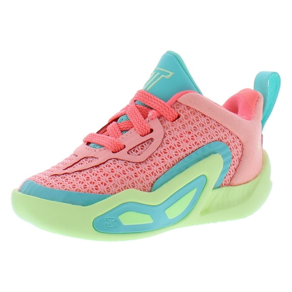 Nike Jordan Tatum 1 Infant/Toddler Shoes Size 4, Color: Pink Tint/Barely Volt