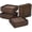 4 Pcs Square, variant on Wood Bed Risers, Heavy Duty Wood Blocks, 1 inch Stackable to 2 inch 3 inch 4 inch High, Furniture Risers for Couch Sofa Cabinet Ottoman End Table (4pcs Round)