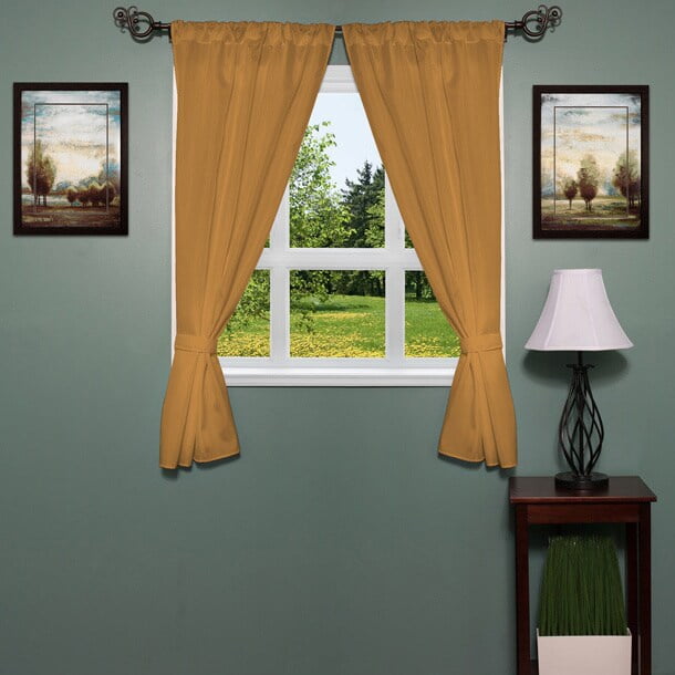 bed bath n more Classic Hotel Quality Water Resistant Fabric Curtain