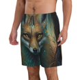thumbnail image 2 of Fotbe Vintage Pattern Fox Trajes de Baño Estampados para Hombre, Shorts de Verano de Secado Rápido, Ropa de Playa, Bañadores-Large, 2 of 6