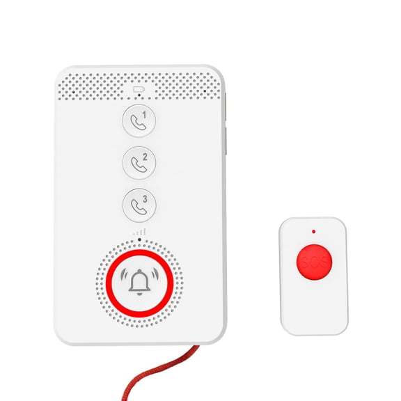 YAHHU 4G SOS Emergency Button – Portable Wireless Caregiver Pager with Two‑Way Intercom, IP65 Waterproof, Voice & SMS Alerts for Elderly Safety