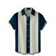 thumbnail image 1 of Mens Manga Corta Botón Abajo Camisas de la Impresión de la Playa Turndown Collar Camisa, Casual Botón Blusa para Hombres, 1 of 3