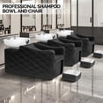 thumbnail image 7 of Ktaxon Shampoo Chair with White Shampoo Bowl Set, Modern Salon Hair Washing Station, 7 of 7