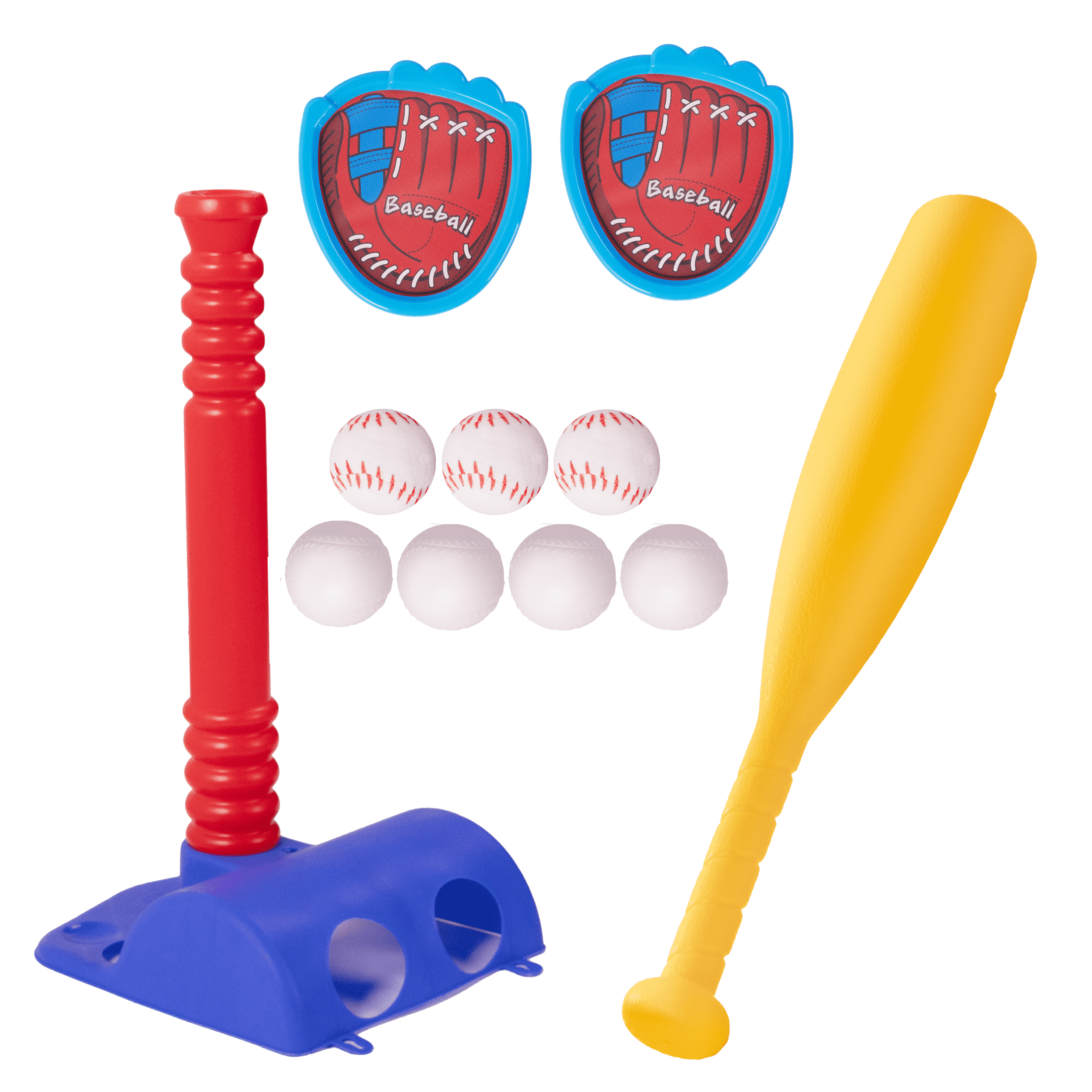 SaveJoy Kids T-Ball Set, Outdoor Baseball Toys for Toddlers Age 2-3-4, Toss & Catch Game Set Sport Gifts for Boys Girls