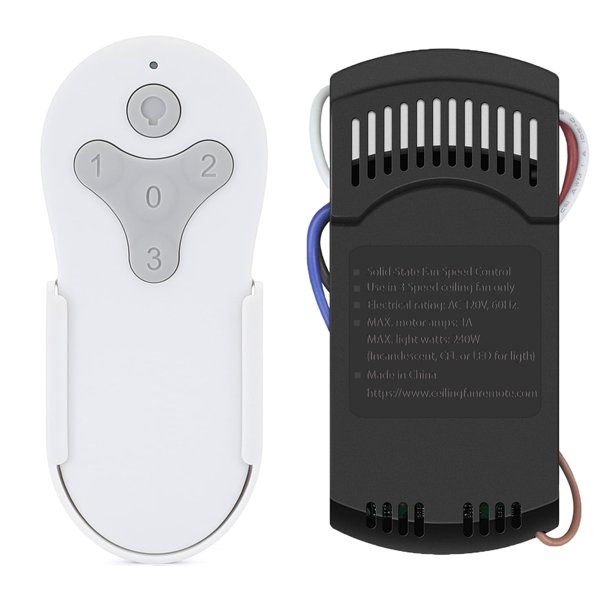 KUJCE10311/ Kit de Control Remoto de Ventilador de Techo KUJCE10712 para Harbor Breeze Hampton Bay Hunter, Regulador de Luz de 3 Velocidades, Repuesto TR214A, TR214B, 2BB78-ITL-F304C, A25-FA0138, KUJCE10610, 2AQZU-18018