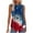 Blue-4, variant on VerPetridure American Flag Print Tank Tops Women USA Stars Stripes Patriotic T Shirt Summer Loose Vest Tees