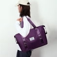 thumbnail image 2 of Tuphregyow Large Capacity Women's Travel Duffel Bag - Lightweight and Stylish Gym Tote Bag for Work and Overnight Stay Purple, 2 of 6