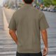 thumbnail image 4 of Camisetas de Manga Larga para Hombre Algodón Turndown Pullover Sólido Camiseta de Fitness, Mangas Cortas Deportes Y Blusa Casual, 4 of 7