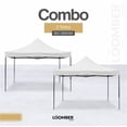 thumbnail image 1 of Combo 2 Toldos Impermeables y Plegables LOOMBER Padua Blanco 3x3, 1 of 4