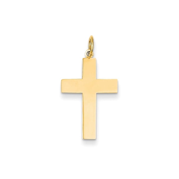 14k Polished Cross Pendant