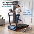 thumbnail image 4 of UMAY Under Desk Walking Pad & Home Folding Treadmill, Adjustable 17% Incline,6.2MPH, 2.5HP Quiet Motor, 300 Lbs Capacity, Shock Absorption, HD Display, 4 of 9