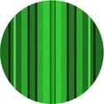 thumbnail image 1 of Ahgly Tapis Rond Lavable en Machine Intérieur Transitionnel Vert, 3 Pieds Rond, 1 of 7