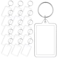 thumbnail image 3 of CIMAXIC picture keychain 16pcs Acrylic Photo Frame Key Rings Clear Blank Picture Frame Key Chain,2.05"X1.34"X0.2", 3 of 5