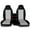 Black&Light Gray, variant on 2pcs Front Car Seat Covers Center Fit for Ford Ranger 60/40 Highback 2004-2012, Interior Automotive Car Front Seats Only (Console armrest Cover Not Included), Black&Dark Gray