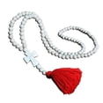 thumbnail image 2 of Womens Jewelry Women Handmade Wood Beaded Tassel Cross Sweater Accessories Long Necklace Choker Necklace Necklaces Sparkly Necklace Chain Jewerly Fashion Minimalist Party Prom Accessories for Women, 2 of 3