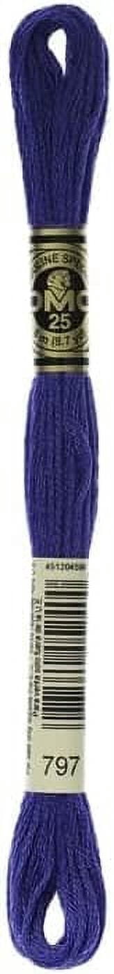 DMC Mouline 117-797, Six-Strand Embroidery Thread, Royal Blue, 8.7-Yards &nbsp;