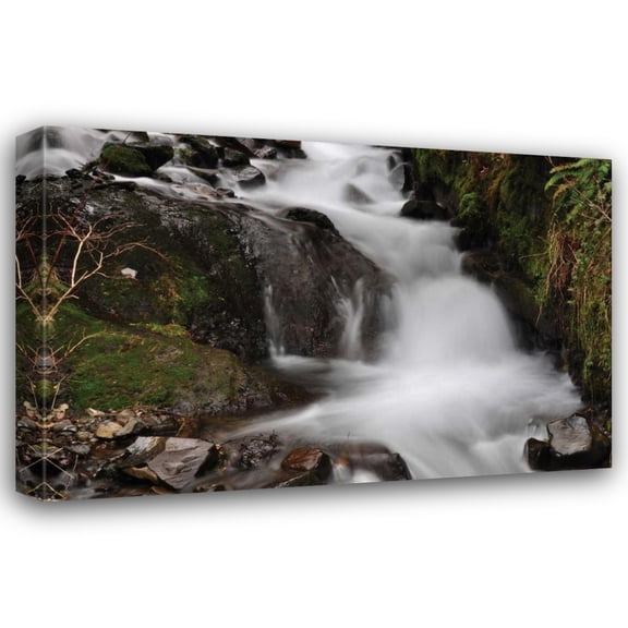 Logan Thomas 18x13 Gallery Wrapped Canvas Wall Art Titled - Stream Falls III