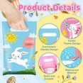 thumbnail image 4 of 48 Pcs Easter Goodie Bags Plastic Treat Bag with Handle Egg Hunt Bunny Gift Bags Colorful Party Favor Pouch for Easter Spring Activity Party Supplies, 4 of 4