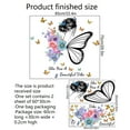 thumbnail image 5 of Calcomanías de pared de chica mariposa, chica colorida, mariposa, flor, frase inspiradora, calcomanías de pared con frase motivacional, calcomanías positivas, 5 of 5