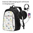 thumbnail image 2 of Balery Easter Rabbit Mochila con carga USB para hombre y mujer - Mochila impermeable y antirrobo para laptop con puerto USB para viajes, trabajo, 2 of 7