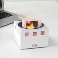 thumbnail image 1 of 400ml Fireplace Fire Humidifier Diffuser, Colorful Light Aromatherapy Diffuser Remote Control Humidifier with Timer Auto Shut Off for Home Bedroom Office Yoga, 1 of 7