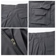 thumbnail image 2 of TOMVIGX Mens Cargo Pants Relaxed Fit Waterproof Ripstop Hiking Pants Lightweight Elastic Waist Stretch Work Jeans Slim Fit Hunting Gray Pants with Multiple Pockets M, 2 of 8