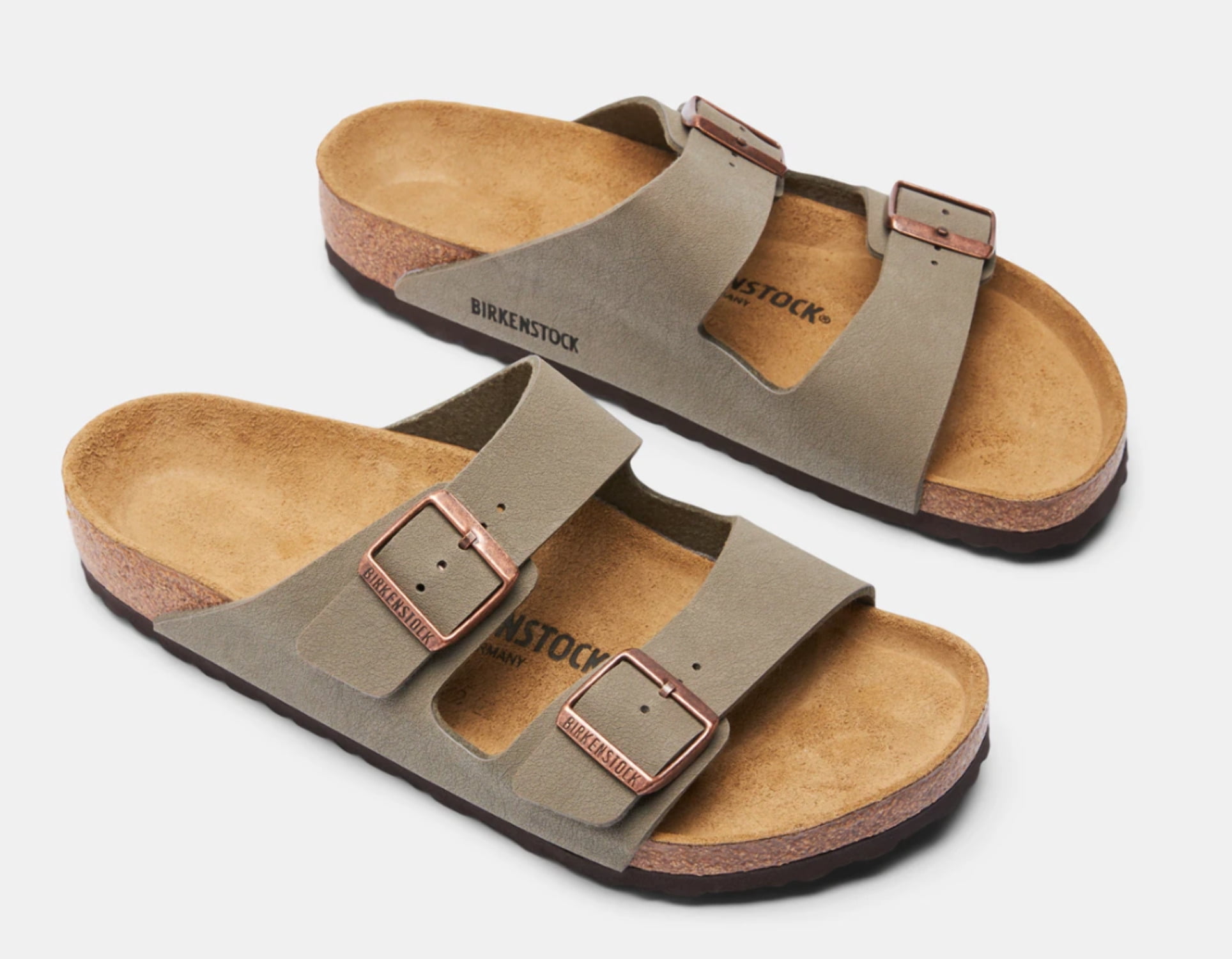 Birkenstock Women's Stone Arizona Birkibuc 45 B(M) EU