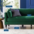 thumbnail image 5 of Sofa, Velvet, Green, Modern Contemporary Urban Design, Living Lounge Room Hotel Lobby Hospitality, 5 of 8