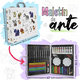 thumbnail image 3 of Set De Arte Belug  Dibujo Colores Marcadores Lápices 50pcs BLANCO ANIMALES, 3 of 5