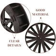 thumbnail image 2 of WASHWEPE Table Fountain Wheels Dark Brown Plastic Decorative Water Feature for Living Room 1Pcs, 2 of 6