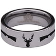 thumbnail image 2 of Antler and Guns Tungsten Carbide Ring, 2 of 9